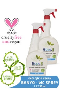 Ecos3 - Ecos3 Ekolojik Banyo - Wc Temizleyici Sprey 2’li Set (2 x 750 ml) Ecos3 - Ecos3 Ekolojik Banyo - Wc Temizleyici Sprey 2’li Set (2 x 750 ml)