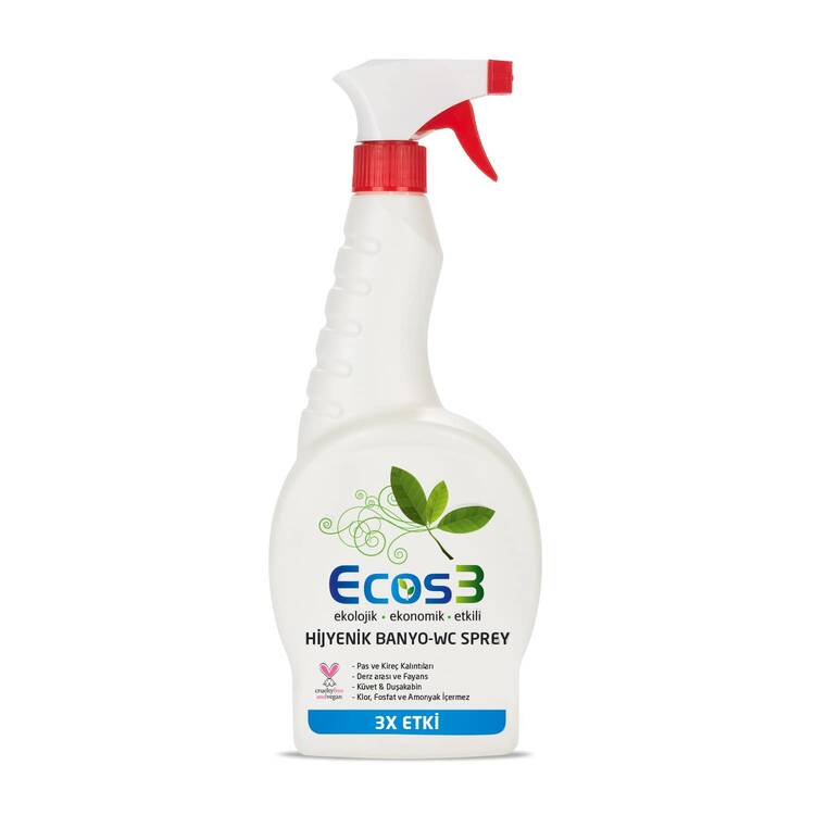 Ecos3 Ekolojik Banyo - Wc Temizleyici Sprey (750 ml)