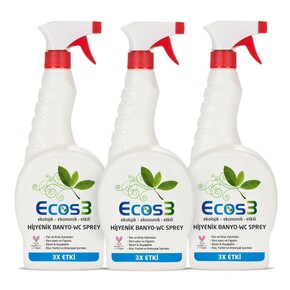 Ecos3 - Ecos3 Ekolojik Banyo - Wc Temizleyici Sprey 3’lü Set (3 x 750 ml) Ecos3 - Ecos3 Ekolojik Banyo - Wc Temizleyici Sprey 3’lü Set (3 x 750 ml)