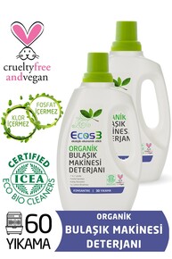 Ecos3 - Ecos3 Organik Otomatik Bulaşık Makinesi Deterjanı 2’Li Set ( 60 Yıkama)