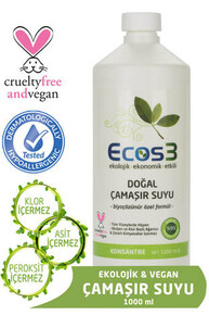 Ecos3 - Ecos3 Ekolojik ve Vegan Doğal Çamaşır Suyu 1000 ML