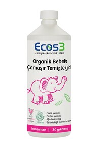 Ecos3 Organik Bebek Çamaşır Temizleyici- 60 Yıkama (2 x 1050 Ml) - Thumbnail
