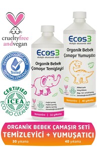 Ecos3 - Ecos3 Organik Bebek Çamaşır Seti ( 2 Ürün)