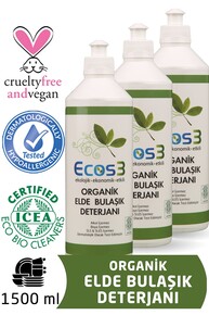 Ecos3 - Ecos3 Organik Elde Bulaşık Deterjanı 500 ml x 3'lü Set Ecos3 - Ecos3 Organik Elde Bulaşık Deterjanı 500 ml x 3'lü Set