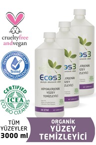 Ecos3 Organik Hipoalerjenik Yüzey Temizleyici 1000 ml x 3'lü Set - Thumbnail