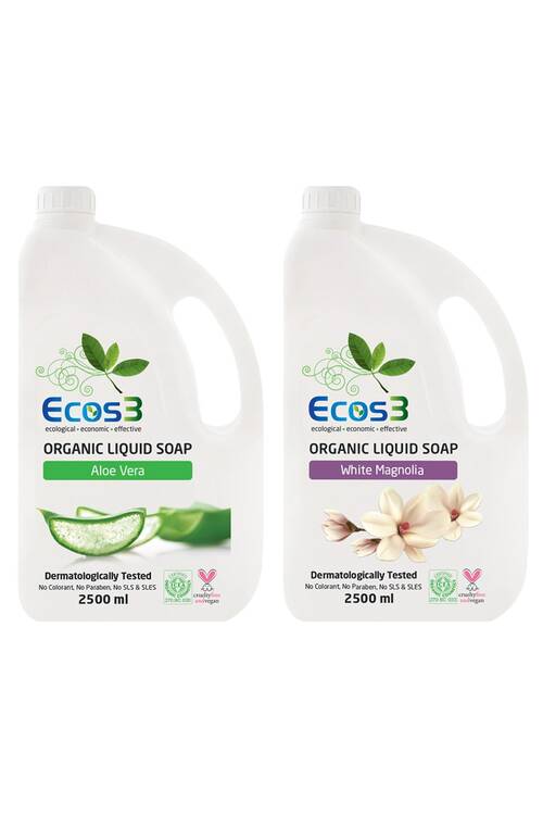 Ecos3 Organik Sıvı Sabun Seti (2 X 2,5 Lt)