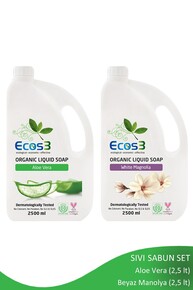 Ecos3 Organik Sıvı Sabun Seti (2 X 2,5 Lt) - Thumbnail