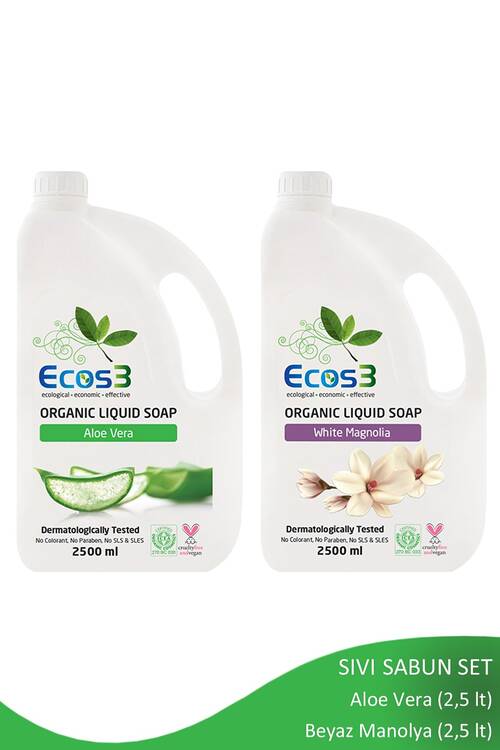 Ecos3 Organik Sıvı Sabun Seti (2 X 2,5 Lt)