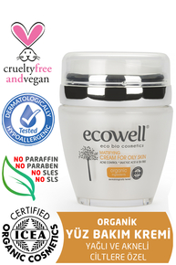 Ecowell - Ecowell Diamond Serisi Yağlı ve Düzensiz Ciltler İçin Yüz Bakım Kremi 50 ml Ecowell - Ecowell Diamond Serisi Yağlı ve Düzensiz Ciltler İçin Yüz Bakım Kremi 50 ml