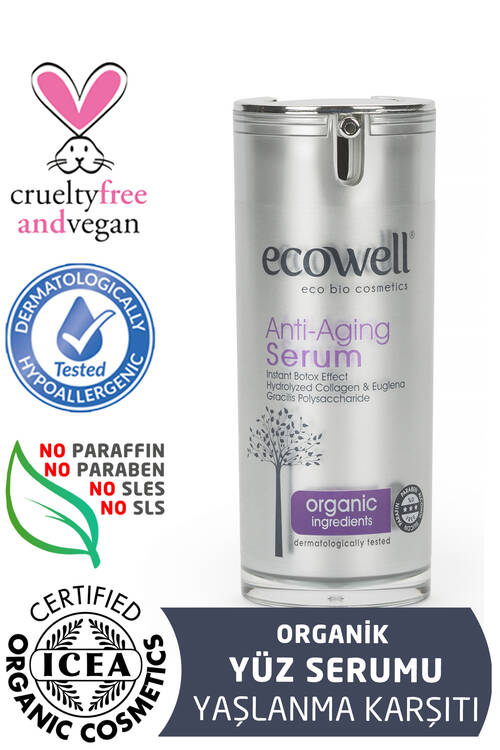 Ecowell Diamond Serisi Yaşlanma Karşıtı Serum 15 ml -Anında Botoks Etkisi