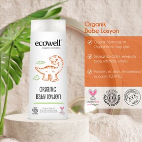 Ecowell Organik Bebek Losyonu 2 Adet 2x300 ml - Thumbnail