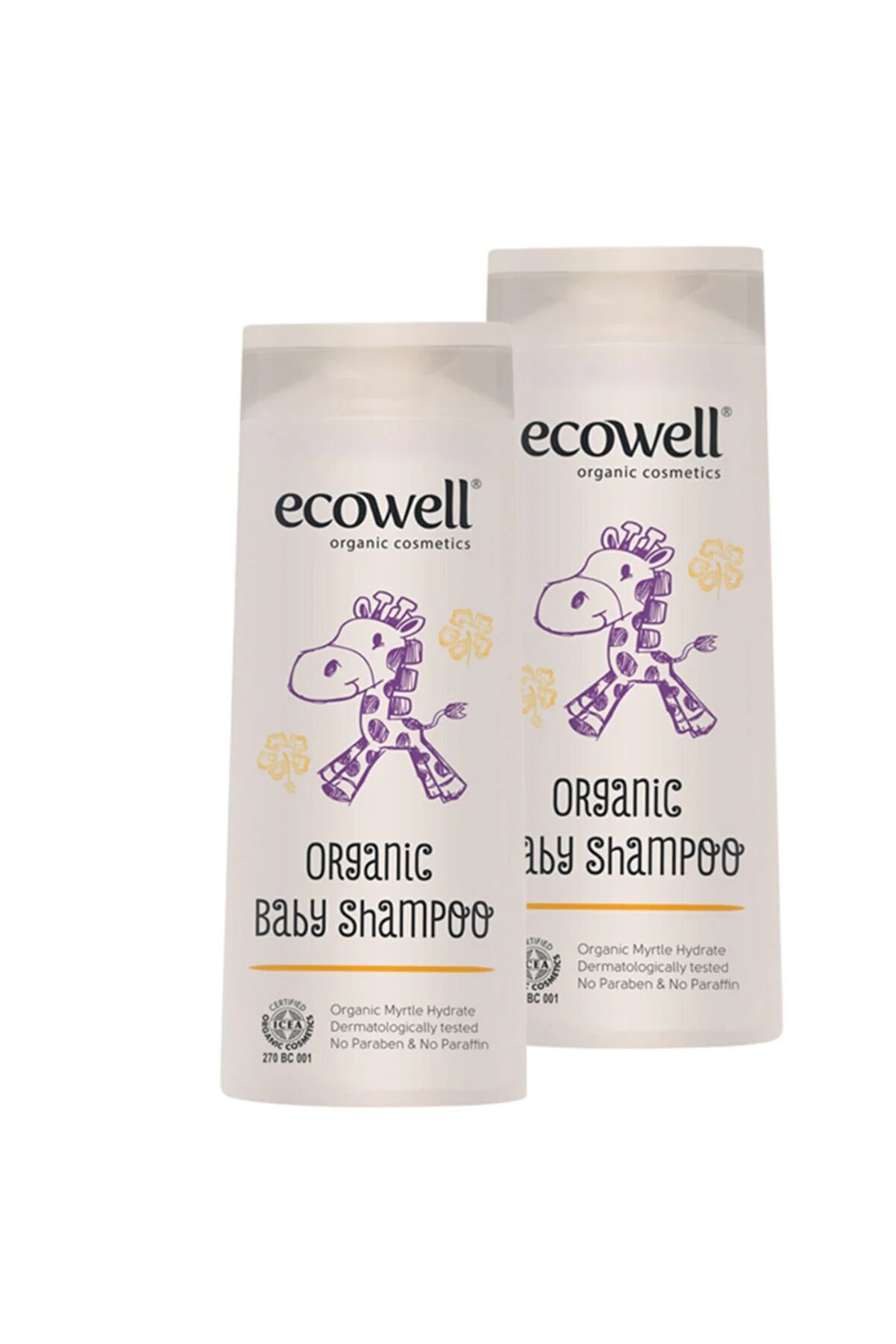 Ecowell Organik Bebek Şampuanı (300 ml) - 2'li Set