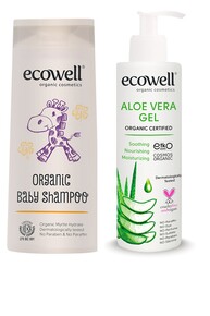 Ecowell - Ecowell Organik Bebek Şampuanı 300 ml + Organik Aloevera Jel 200 ml Ecowell - Ecowell Organik Bebek Şampuanı 300 ml + Organik Aloevera Jel 200 ml