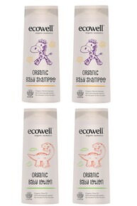 Ecowell - Ecowell Organik Bebek Bakım 4'lü Set - Organik Bebek Şampuanı (2x300 ml) ve Bebe Losyon (2x300 ml) Ecowell - Ecowell Organik Bebek Bakım 4'lü Set - Organik Bebek Şampuanı (2x300 ml) ve Bebe Losyon (2x300 ml)