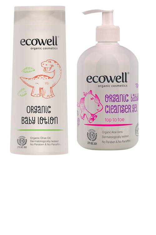 Ecowell Organik Bebe Losyonu + Organik Bebek Temizleme Jeli