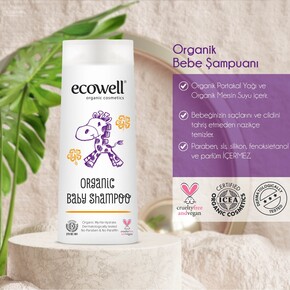 Ecowell Organik Bebek Şampuanı (300 ml) - Thumbnail