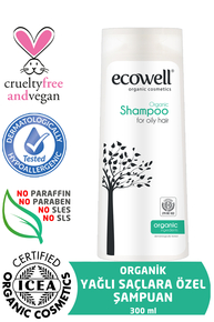 Ecowell Organik İçerikli Şampuan (300 ml) Yağlı Saçlara Özel - Thumbnail