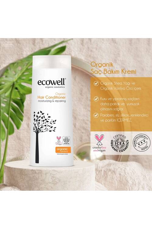 Ecowell Organik Saç Bakım Kremi (300 Ml)