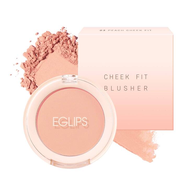 Eglips - Cheek Fit Blusher 03 Peach - 03 Eglips Peach Cheek Allık 4 g