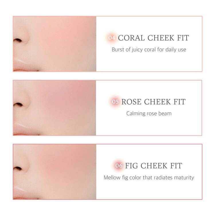 Eglips - Cheek Fit Blusher -04 Coral Cheek Fit - 04 Eglips Coral Cheek Allık 4 g