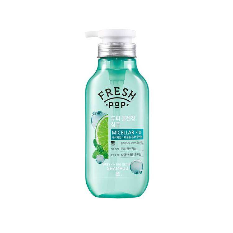 Fresh pop Micellar Mojito Shampoo 500ml - Fresh Pop Yeşil Bitkili Micellar Temizleyici Şampuan 500 ML
