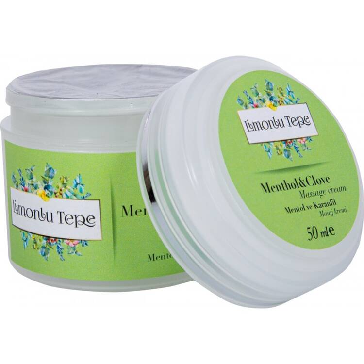 Limonlu Tepe Mentol Karanfil - Menthol Clove Masaj Kremi 50 ml