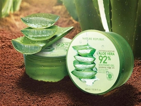 Nature Republic Soothing & Moisture Aloe Vera 92% Soothing Gel 300ml/10.56oz - Nature Republic Yatıştırıcı Aloe Vera Jel 300 ML - Thumbnail