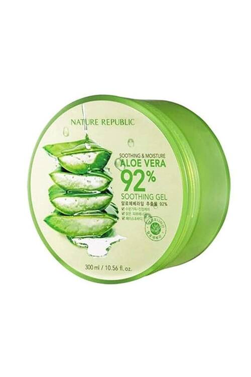 Nature Republic Soothing & Moisture Aloe Vera 92% Soothing Gel 300ml/10.56oz - Nature Republic Yatıştırıcı Aloe Vera Jel 300 ML