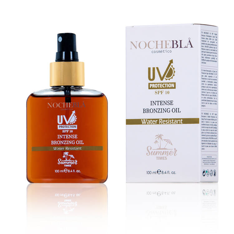 NOCHEBLA Intense Bronzing Oil – SPF+ 10 Kakao, Havuç Yağı Yoğun Bronzlaştırıcı (100 ml)