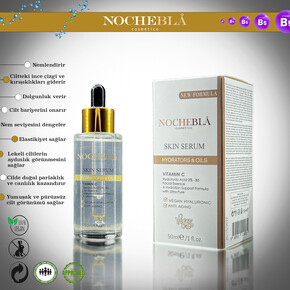 NOCHEBLA Vegan Yaşlanma Karşıtı Hyaluronik Asit Cilt Serumu (50 ml) - Thumbnail