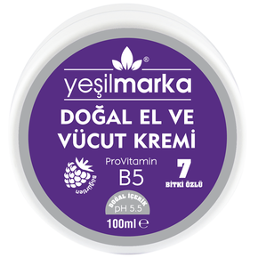 Yeşilmarka - Yeşilmarka Doğal El ve Vücut Kremi 100 ml - Böğürtlen Yeşilmarka - Yeşilmarka Doğal El ve Vücut Kremi 100 ml - Böğürtlen