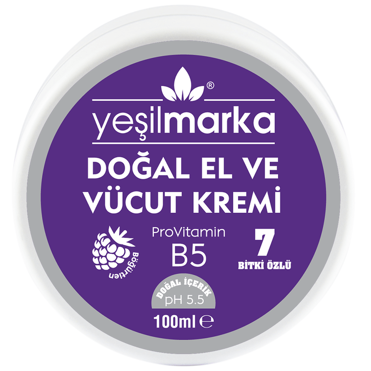 Yeşilmarka Doğal El ve Vücut Kremi 100 ml - Böğürtlen