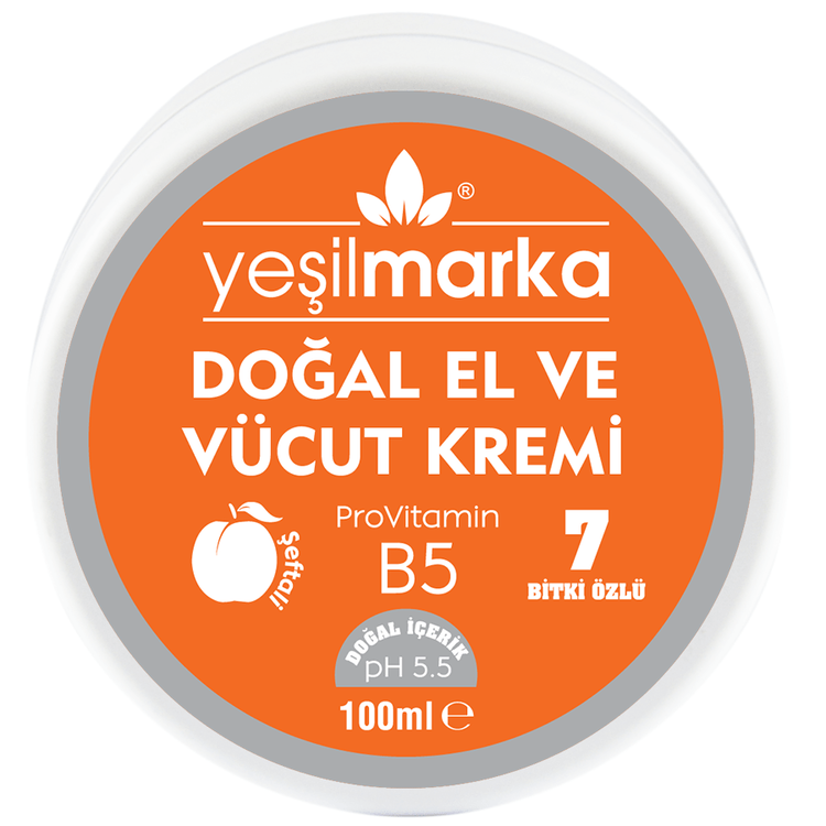 Yeşilmarka Doğal El ve Vücut Kremi 100 ml - Şeftali