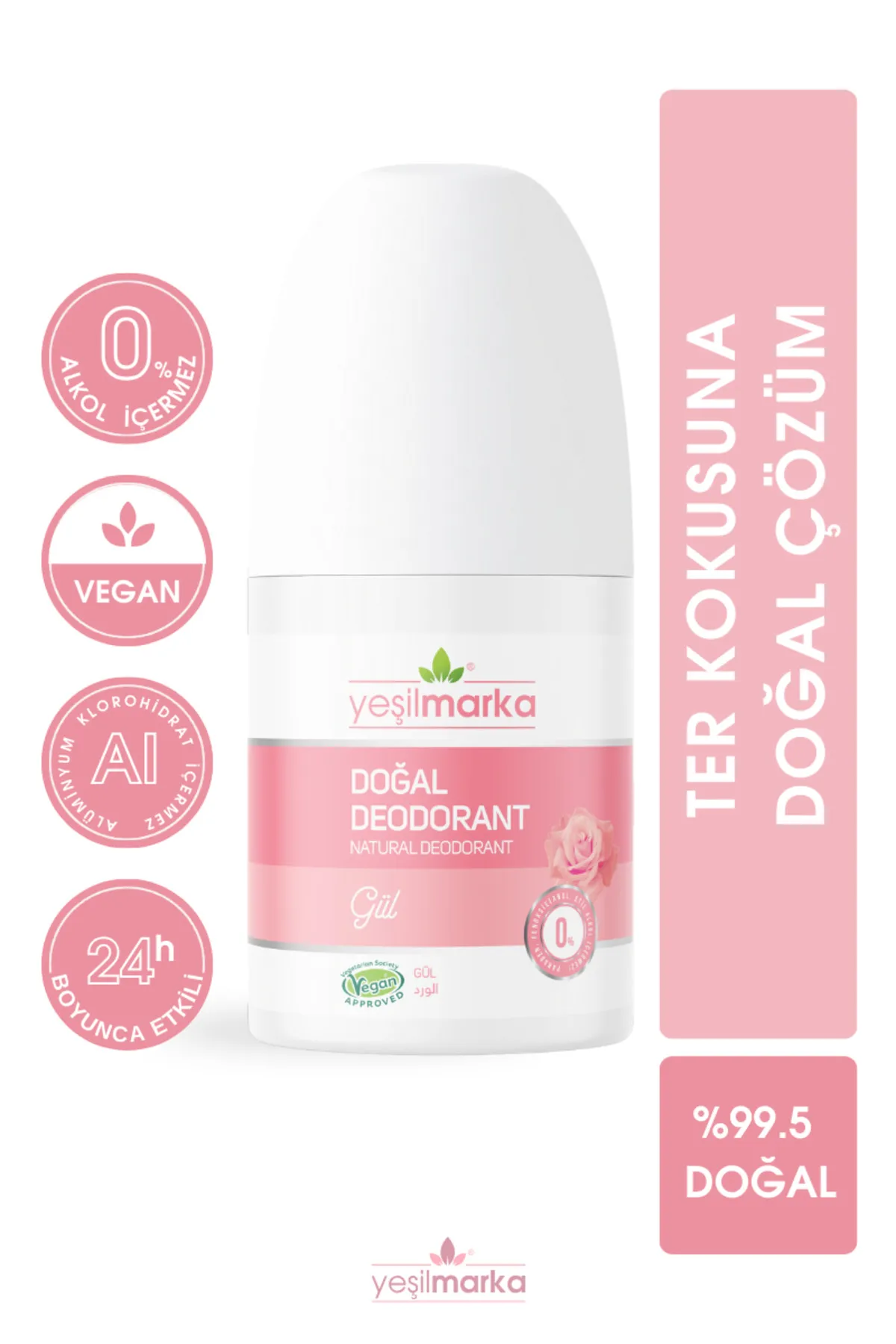 Yeşilmarka Doğal Deodorant - Gül Kokulu