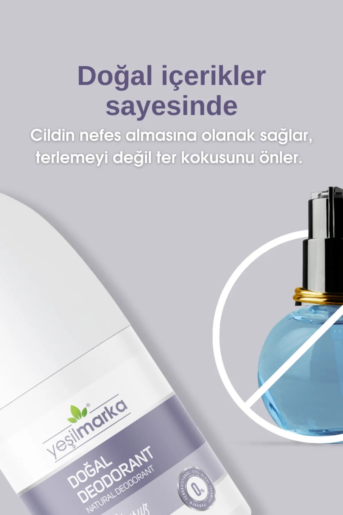 Yeşilmarka Doğal Deodorant - Kokusuz (50 ml) - Thumbnail