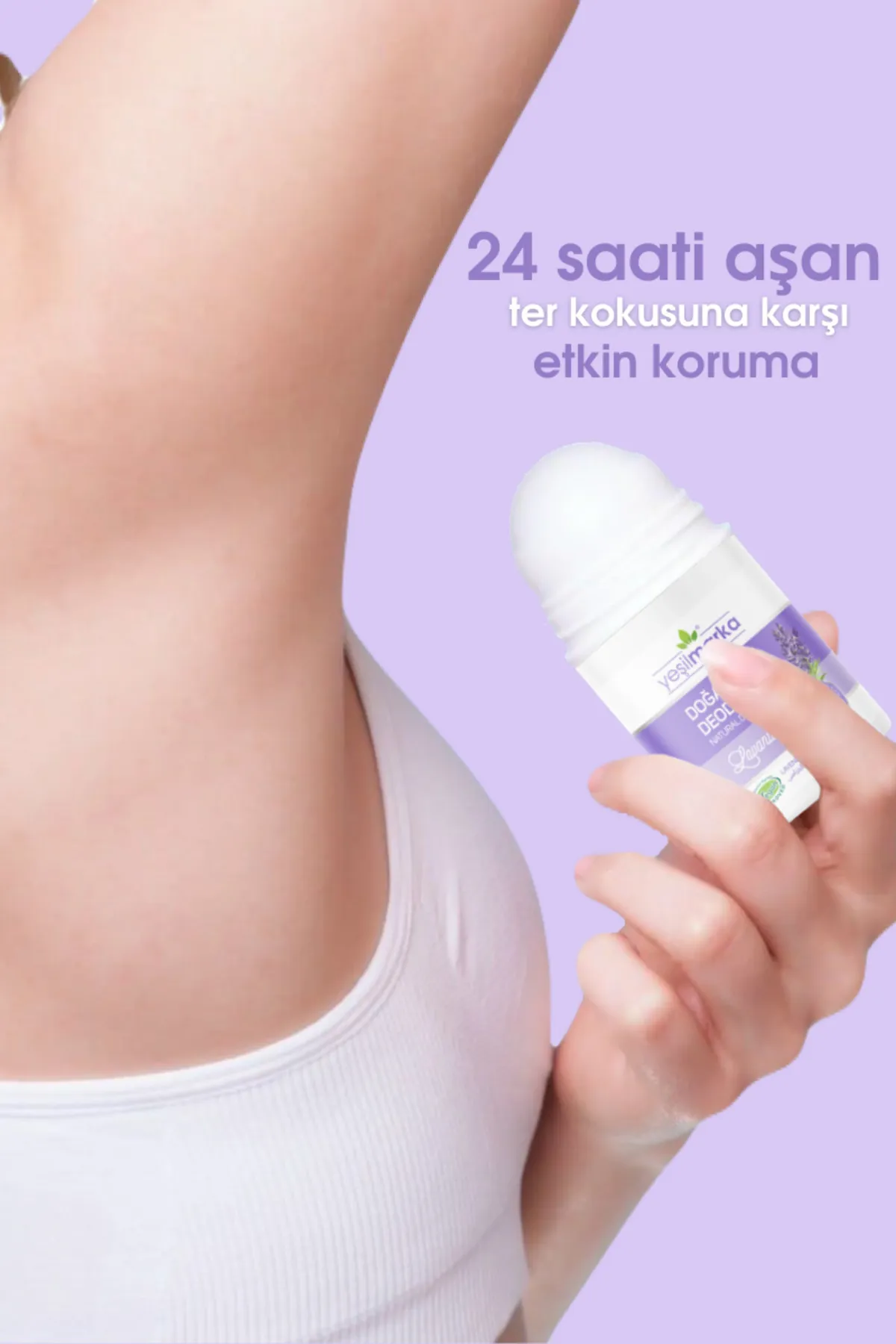 Yeşilmarka Doğal Deodorant - Lavanta Kokulu (50 ml) - Thumbnail