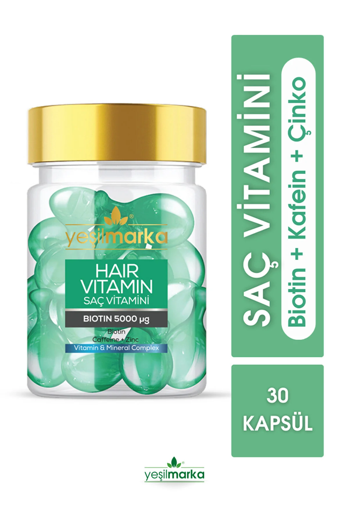 Yeşilmarka Saç Vitamini / Hair Vitamin - Biotin 5000 - Thumbnail