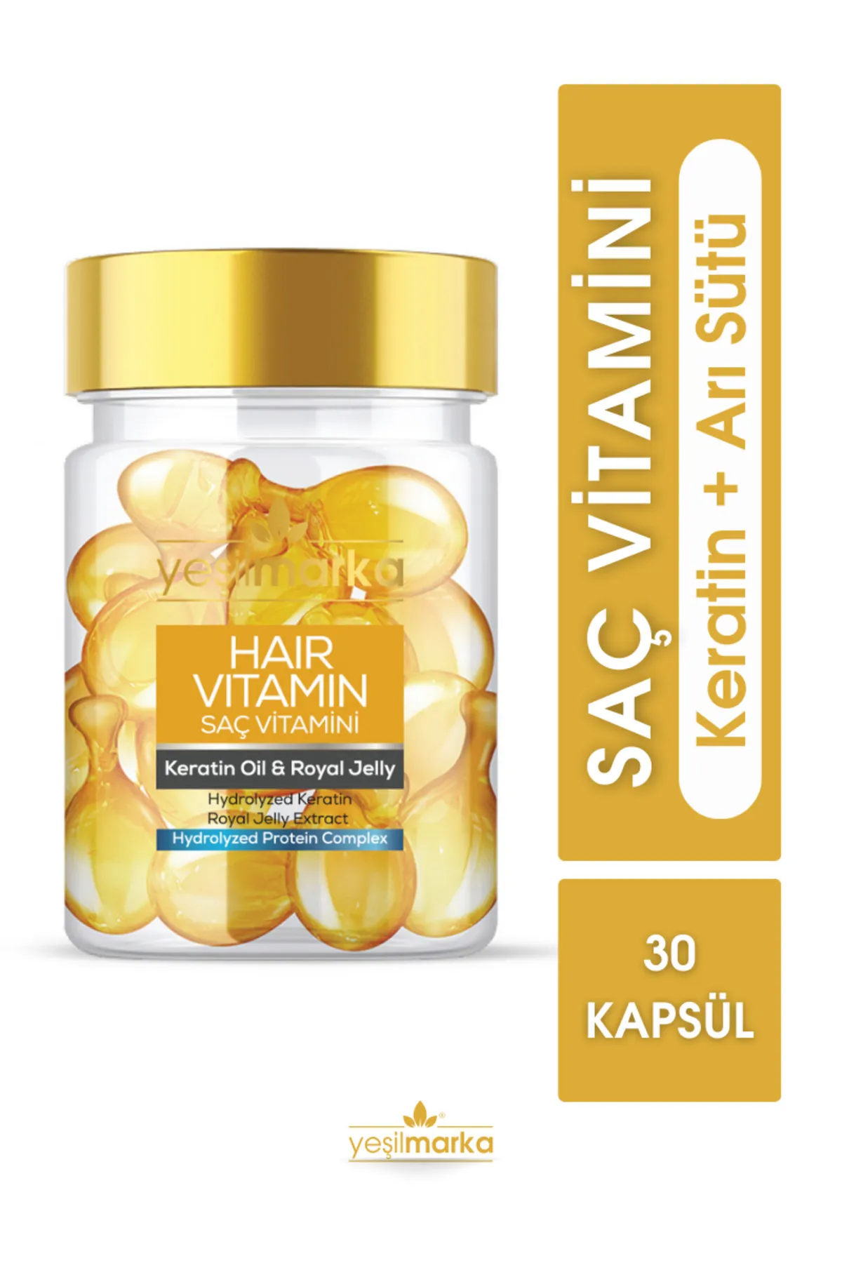 Yeşilmarka Saç Vitamini / Hair Vitamin - Keratin Oil & Royal Jelly - Thumbnail