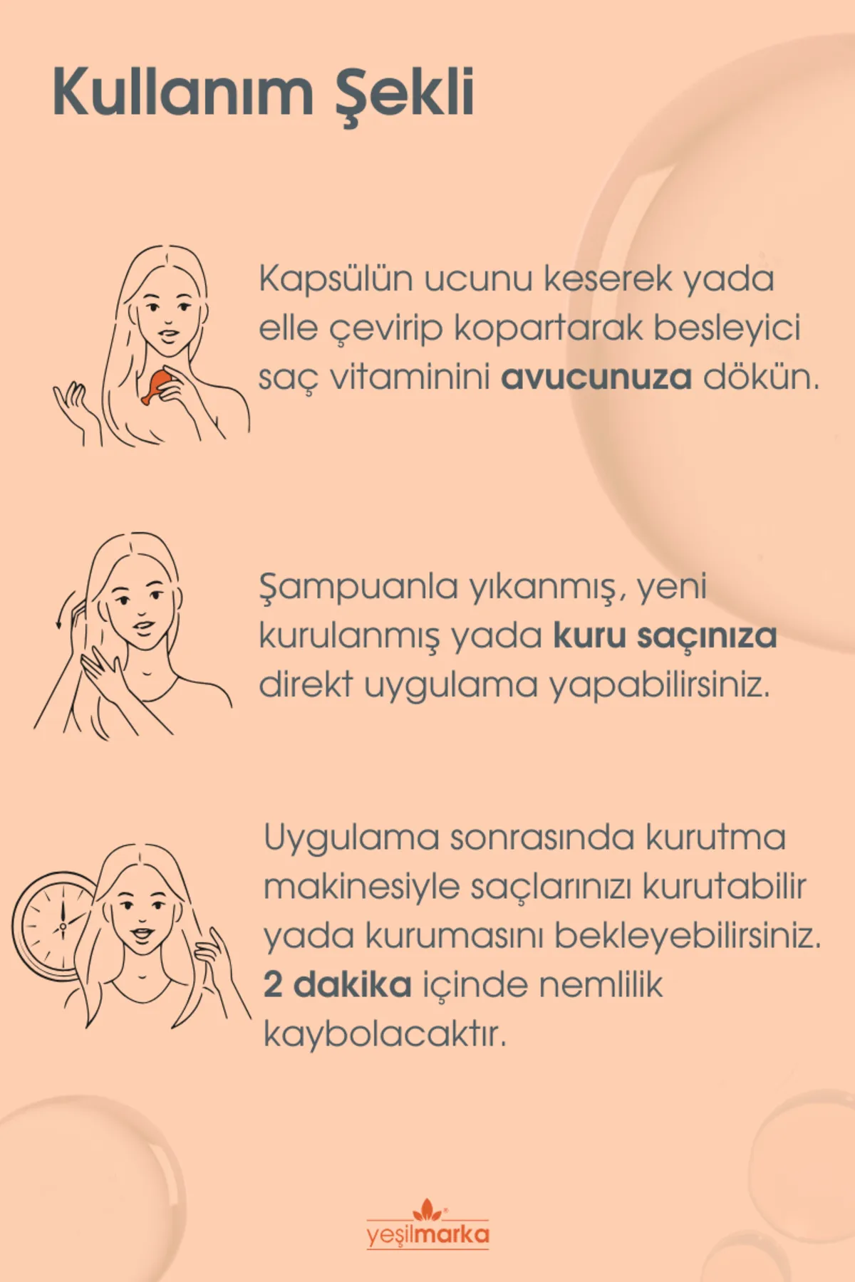 Yeşilmarka Saç Vitamini / Hair Vitamin - Moisture Booster - Thumbnail